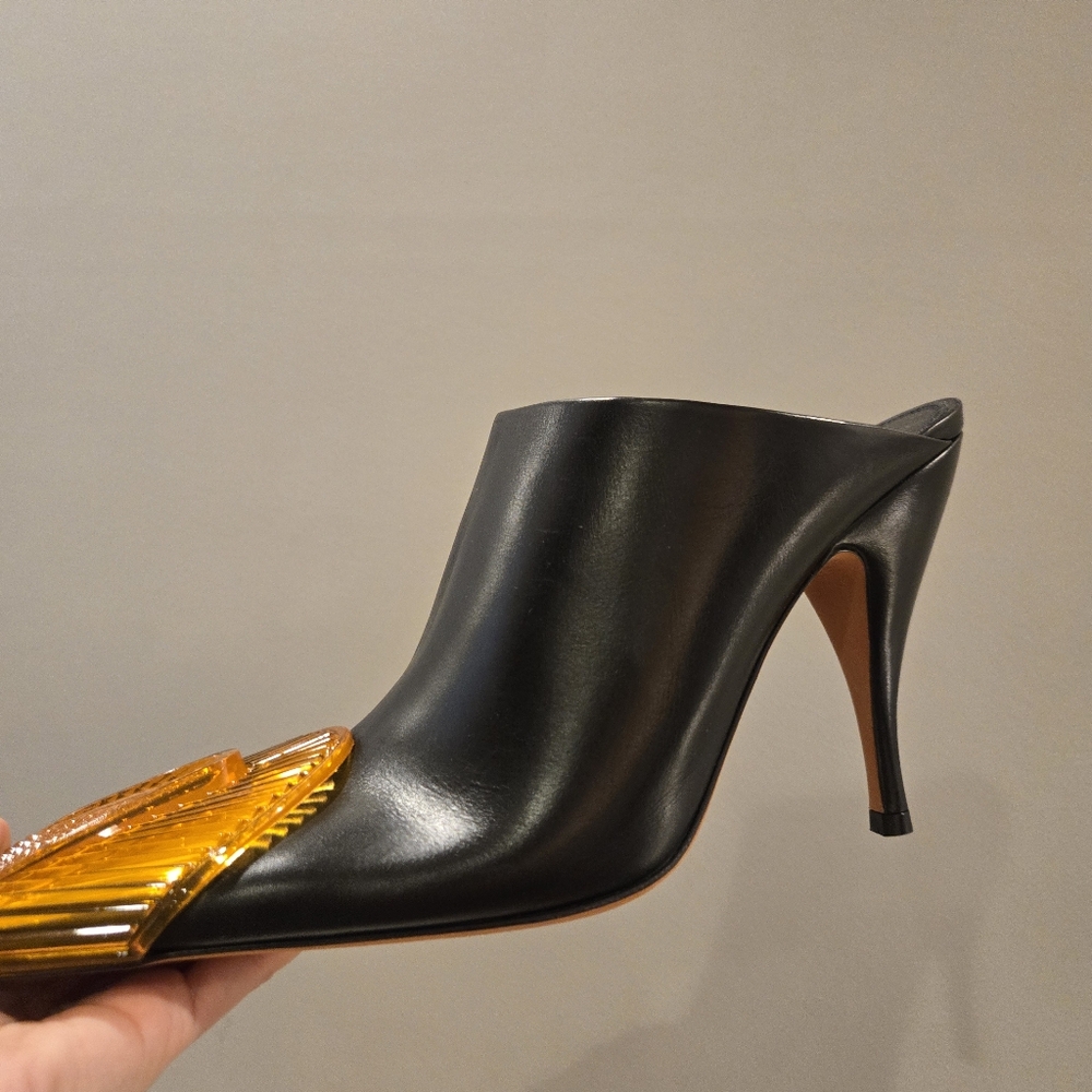 Off-White Black Orange Lunar Mule - Picture 2 of 5
